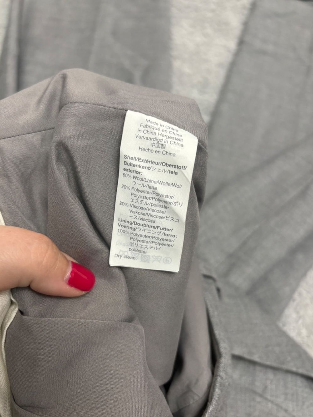 Women's J. Crew Gray Straight Leg Wool Blend Dress Pants - Picture 6 of 7
